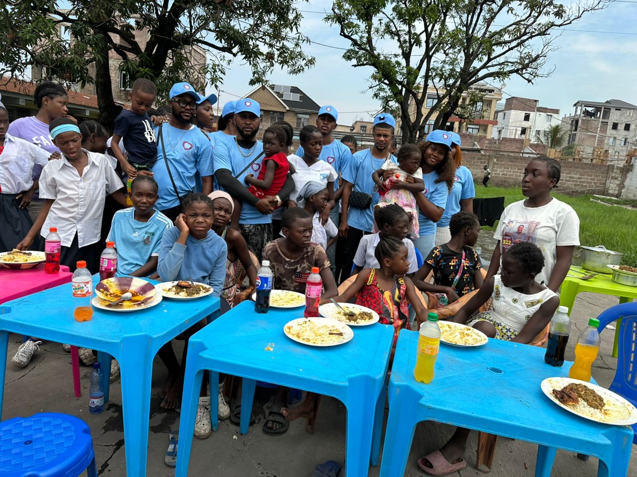 DRC team dinner with children